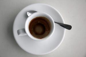 un' tazza di caldo aromatico caffè. illustrazione . foto