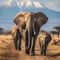 foto elefanti nel amboseli nazionale parco Kenia Africa