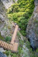 sapadere canyon con di legno percorsi nel il Toro montagne vicino Alanya, tacchino foto