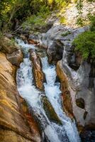 sapadere canyon con cascate di cascate nel il Toro montagne vicino Alanya, tacchino foto