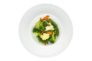 verdura insalata isolato su bianca sfondo foto