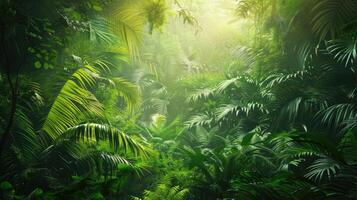 amazzonica lussureggiante pioggia foresta giungla. foto
