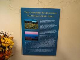 corbetto, Oregon, Stati Uniti d'America - 24.02.2024 vista Casa Museo nel corona punto su il columbia fiume. Museo interno foto