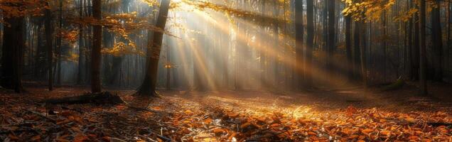 di spessore foresta con abbondante frondoso alberi foto