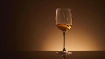 il dinamico eleganza di un' vino bicchiere, cattura il interazione di leggero e liquido foto