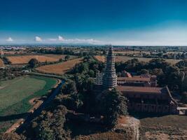 abbazia di chiaravalle aereo fotografia. milano, Italia 3.08.2023 foto