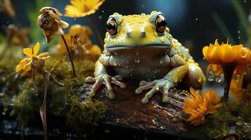 rana animale anfibio acqua foresta pluviale giungla foto