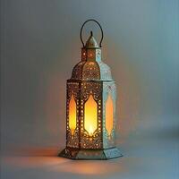 bellissimo eid o Ramadan mubarak islamico lanterna sfondo generato.ai foto