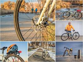 equitazione un' turismo o ghiaia bicicletta su sentieri nel Colorado foto