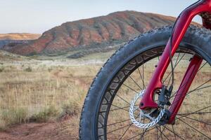 Grasso bicicletta a ai piedi di Colorado foto