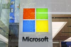 Sydney, Australia, 23 gennaio 2017 - dettaglio di Microsoft Store a Sydney, Australia. Microsoft è una società tecnologica multinazionale americana con sede a Redmond, Washington foto