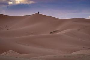 dune di sabbia del sahara, marocco foto