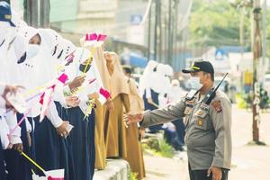 Sorong, Papua Occidentale, Indonesia, 4 ottobre 2021. Visita di Stato del Presidente dell'Indonesia, Joko Widodo. foto