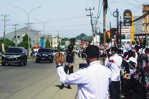 Sorong, Papua Occidentale, Indonesia, 4 ottobre 2021. Visita di Stato del Presidente dell'Indonesia, Joko Widodo. foto