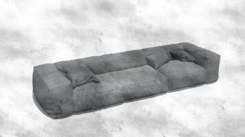 3d interpretazione di un' moderno divano foto