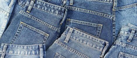 alla moda denim jeans per adolescenti, struttura foto