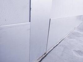 alumunium piatto per collegamento parete corridoio macchina. foto