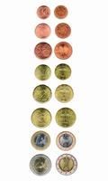 serie di monete in euro foto