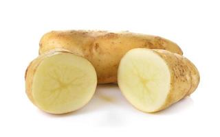 patata su sfondo bianco foto