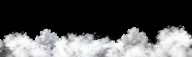 nuvole bianche su sfondo nero foto