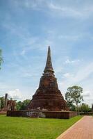 wat mahathat antico a storico parco a ayutthaya storico parco, Phra nakhon SI ayutthaya Provincia, Tailandia foto