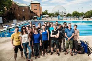 foto di gruppo ufficiale dello staff e degli atleti dell'apnea montreal cup 2014