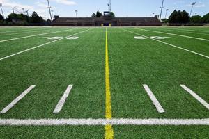 linee del campo da calcio foto