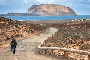 la graciosa - su il modo per las conchas spiaggia foto