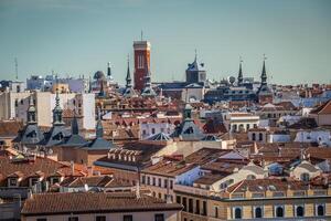 Visualizza di Madrid a partire dal almudena Cattedrale, Spagna foto