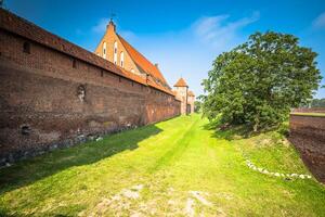 malborto castello nel Polonia medievale fortezza costruito di il teutonico cavalieri ordine foto