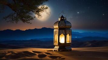 ai generato bellissimo Ramadan momento foto