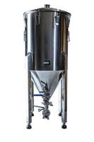 piccolo fermentatore per birra conico nano brewing in acciaio inossidabile foto