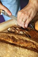 degustazione fatti in casa pane con salse e sottaceti foto