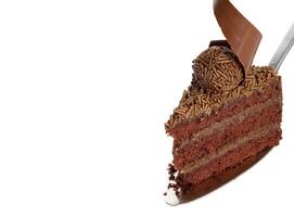 cioccolato torta con cioccolato crema Riempimento e Brigadeiro foto