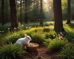 meravigliosamente decorato Pasqua uovo foto