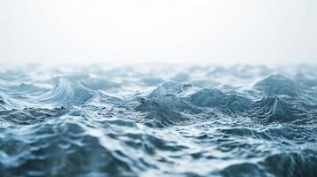 acqua onda avvicinamento di acqua onde isolato su bianca foto
