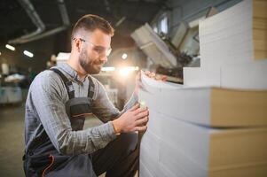 ritratto di un' stampa Casa lavoratore foto