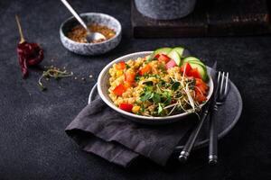 bulgur con Ceci e verdure foto