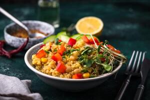 bulgur con Ceci e verdure foto