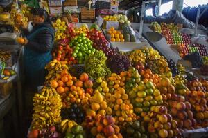 cuzco frutta mercato foto