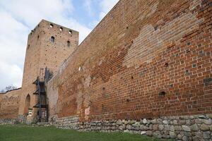 czersk, Polonia - marzo 24, 2024 - Ingresso Torre e difensiva parete masovia duchi castello foto