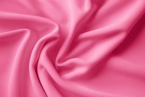 Abbracciare una persona il bellezza di solido rosa stoffa sfondo, un' elegante tela di femminile fascino e grazia foto