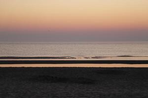 tramonto in spiaggia foto