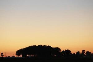 colorato tramonto nel il Olanda foto