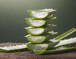 pila di fette di aloe vera foto