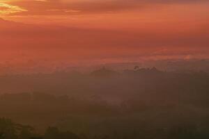 paesaggio di Borobudur foto