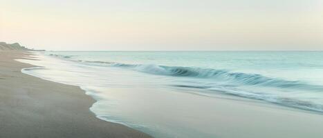 sereno spiaggia alba la tranquillità foto