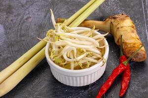 asiatico cucina miscuglio fagiolo germoglio foto