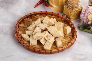 vegano cucina - biologico tofu formaggio foto