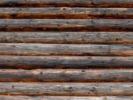 di legno struttura di vecchio log Casa. alto qualità foto